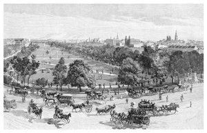 Hyde Park, Sydney, New South Wales, Australien, 1886