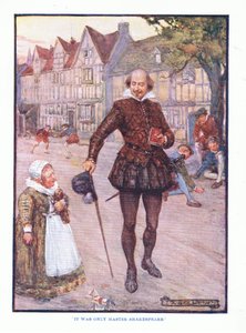 Es war nur Meister Shakespeare, aus Englische Literatur, veröffentlicht von T C & EC Jack, ca. 1920 von J. R. Skelton