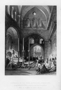 Der Eingang zum Heiligen Grab, Jerusalem, Israel von J. Redaway
