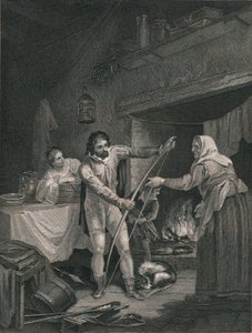 Alfred in der Hütte des Neatherds, Mitte 19. Jahrhundert