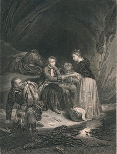 Chas. Edward Der Prätendent und Flora Macdonald, Mitte des 19. Jahrhunderts