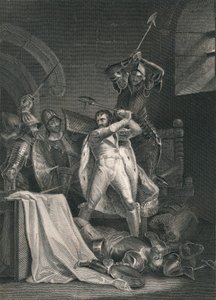 Tod von Richard II., 1400, Mitte des 19. Jahrhunderts von J. Rogers