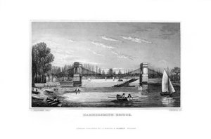 Hammersmith-Brücke, Hammersmith, London von J. Rogers