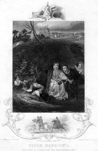 Königin Henrietta, Schutz suchend vor den Parlamentariern, 19. Jahrhundert von J. Rogers