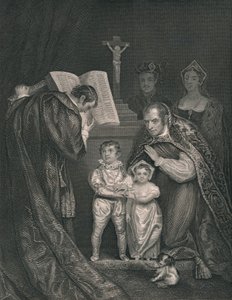Die Hochzeit von Richard Herzog von York. Bruder von Edward V., 1478, 1821, Mitte 19. Jahrhundert von J. Rogers