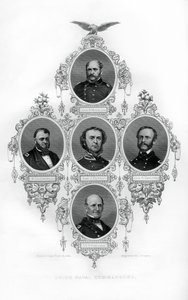 Union-Bürgerkriegsadmirale Winslow, Goldsborough, Du Pont, Dahlgren und Stringham, 1862-1867 von J. Rogers