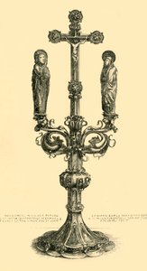 Verzweigtes Altarkreuz, 14.-15. Jahrhundert, 1881 von J. S. Goepel
