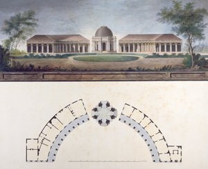 Der Sonnentempel in der Bayreuther Eremitage um 1780