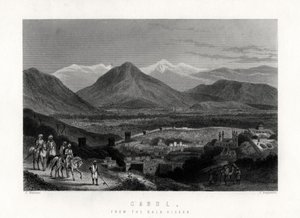 Kabul, vom Bala Hissar, 1883 von J. Stephenson