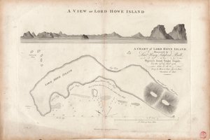 Eine Karte von Lord Howe Island von J. Stockdale