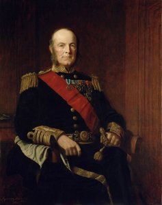 Porträt von Admiral Arthur Hood von J. Sydney Willis Hodges
