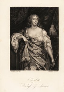 Porträt von Lady Elizabeth Seymour, Herzogin von Somerset, ehemals Elizabeth Percy, Erbin und Freundin von Königin Anne von J. Thomson