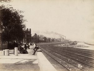 Ansicht der 35th Street nach Norden, Chicago, ca. 1888 von J. W. Taylor