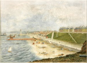 Roker Terrace und Hafeneingang von Holey Rock