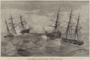 HMS Immortalite findet das Wrack der Margaret Pollock auf See von J. Wells