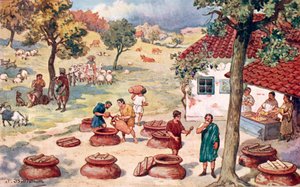 Das Römische Reich - Landleben (Landwirtschaft, Weinherstellung)
