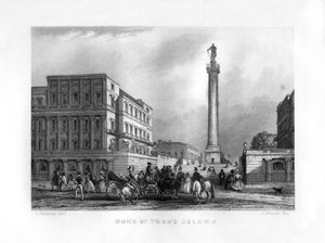 Die Säule des Herzogs von York, London, 19. Jahrhundert von J. Woods