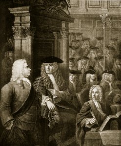 Das Unterhaus in der Verwaltung von Walpole, Illustration aus 