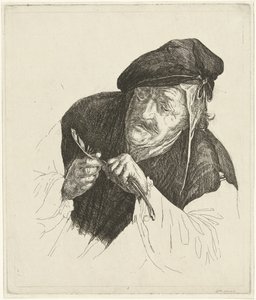 Mann pflegt seine Feder von Jabes Heenck
