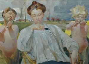 Die Frau des Künstlers von Jacek Hyacinth Malczewski