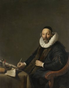 Johannes Wtenbogaert (1557-1644). Remonstrantischer Prediger in Den Haag von Jacob Adriaensz. Backer