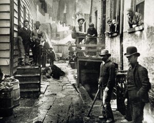 Ansicht von Little Italy, Mulberry Street, New York, USA, um 1890 von Jacob August Riis