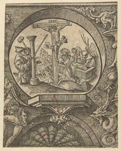 Die Kreuzigung und die Grablegung Christi von Jacob Cornelisz van Oostsanen