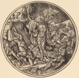 Die Auferstehung und die heiligen Frauen auf dem Weg zum Grab Christi von Jacob Cornelisz van Oostsanen