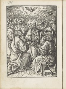 Ausgießung des Heiligen Geistes von Jacob Cornelisz van Oostsanen