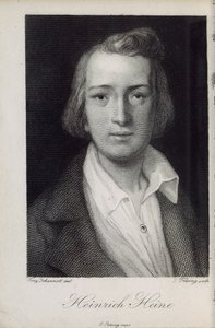 Porträt des Dichters Heinrich Heine 1797-1856, 1850 von Jacob Felsing