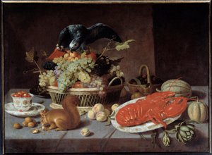 Stillleben mit Eichhörnchen von Jacob  Foppens van Es