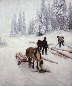 Holztransport von Jacob Gloersen