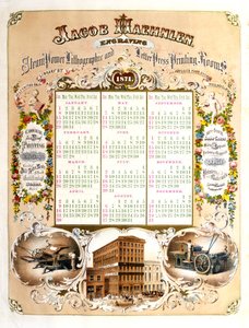 Jacob Haehlen Graveure - Kalender für 1871, 1871