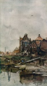 Alte Häuser, Amsterdam von Jacob Henricus Maris