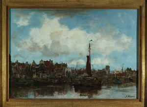 Ein Blick auf Amsterdam von Jacob Henricus or Hendricus Maris