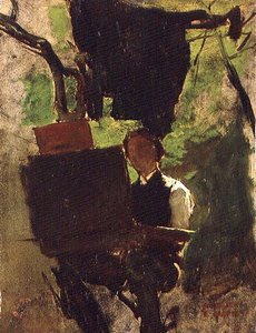 Künstler bei der Arbeit von Jacob Henricus or Hendricus Maris