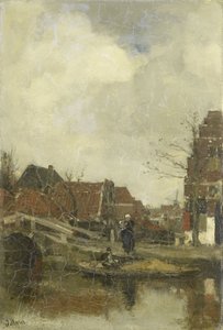 Altes Viertel am Wasser von Jacob Henricus or Hendricus Maris
