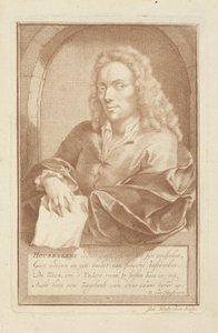 Porträt von Arnold Houbraken von Jacob Houbraken