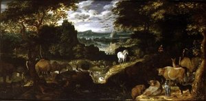 Orpheus bezaubert die Tiere, 1601