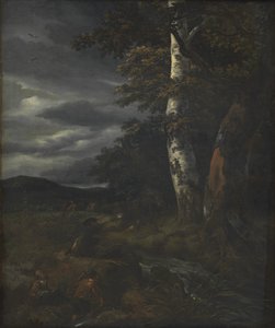 Landschaft mit Jagdszene