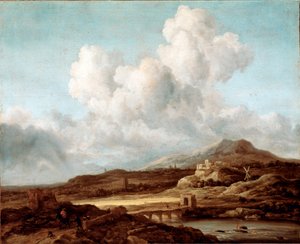 Der Sonnenstrahl. Gemälde von Jacob Isaakszoon van Ruisdael