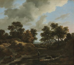 Waldige und hügelige Landschaft, 1660er Jahre