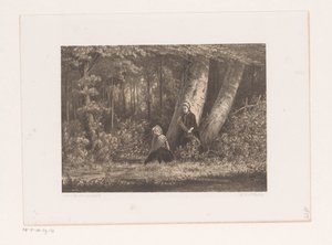 Zwei Mädchen im Wald