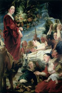 Ein Opfer für Ceres, Göttin der Ernte von Jacob Jordaens