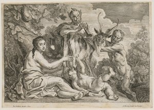 Jupiter wird von der Ziege Amalthea ernährt von Jacob Jordaens