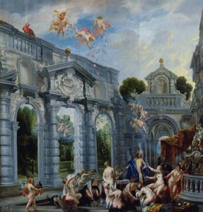 Nymphen am Brunnen der Liebe von Jacob Jordaens