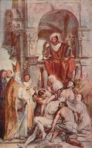 Der heilige Martin heilt einen Besessenen, um 17. Jahrhundert von Jacob Jordaens