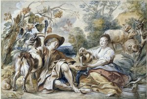 Schäferpaar von Jacob Jordaens