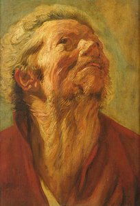 Studie eines Kopfes, oder Kopf eines Apostels, um 1620