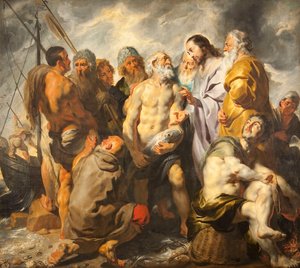 Die Ernennung von Petrus zum Oberhirten der Kirche, ca. 1616-1617 von Jacob Jordaens